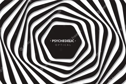 带有迷幻错觉的背景