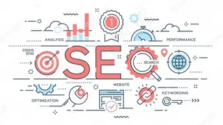 搜索引擎优化细线搜索引擎。