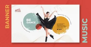 音乐横幅banner模板