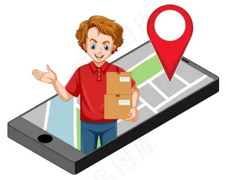 白色背景上的独立传送图标