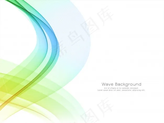 抽象多彩的波浪现代背景eps,ai矢量模版下载