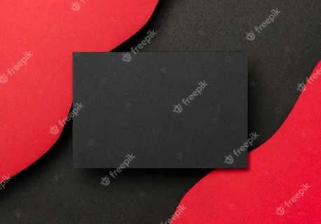 黑色纸张和波浪色红色背景层