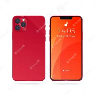 带壁纸的逼真iphone