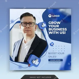 社交媒体商业推广模板模板