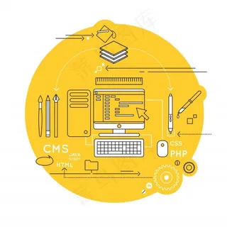 网页设计线条构图