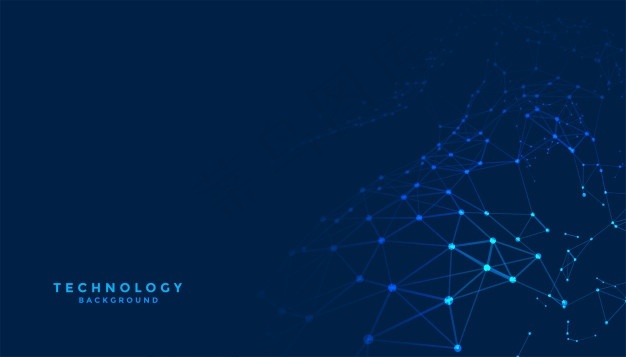 抽象数字技术背景与网络连接线eps,ai矢量模版下载