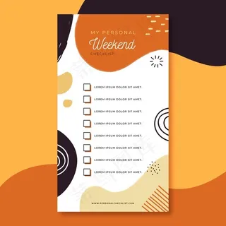 周末检查表模板