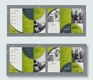 摘要三折页小册子模板