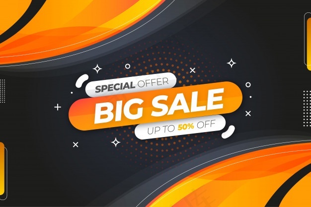 现代大卖场横幅banner背景