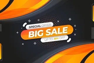 现代大卖场横幅banner背景