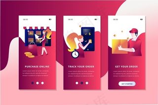 购买在线入职应用程序屏幕集