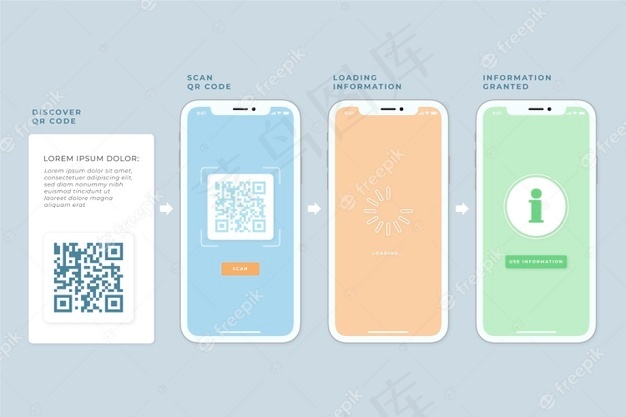 智能手机二维码扫描步骤eps,ai矢量模版下载