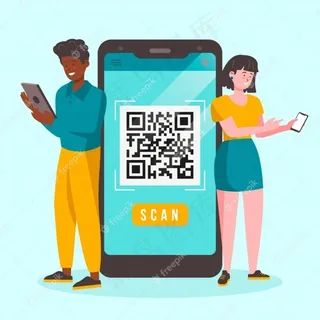 二维码字符扫描概念