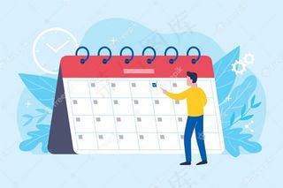 和看日历的男人预约