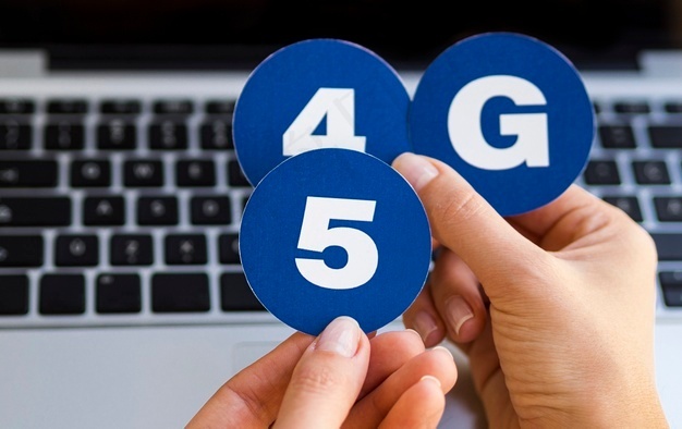 手持4和5g贴纸
