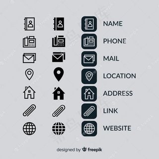 名片图标集合