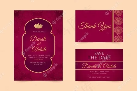 印度婚礼文具概念