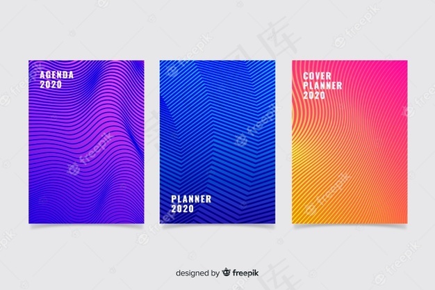 彩色抽象封面集eps,ai矢量模版下载