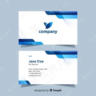 抽象名片模板