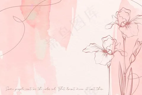 柔和颜色花朵背景