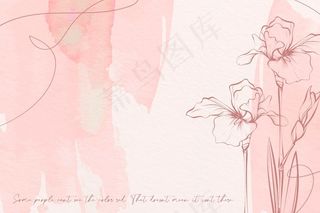 柔和颜色花朵背景