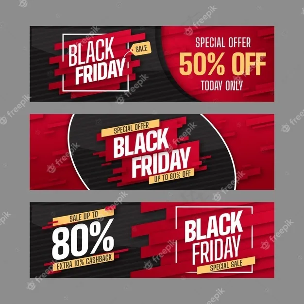 黑色星期五横幅banner收藏eps,ai矢量模版下载