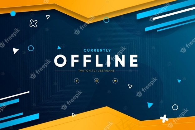 离线twitch横幅banner概念eps,ai矢量模版下载