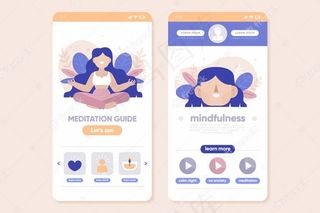 冥想设置应用程序模板