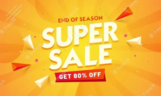 超级销售横幅banner。季末