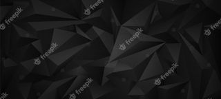 黑色黑色3d低多边形几何背景。