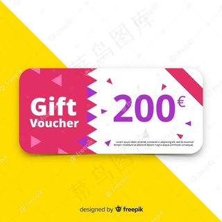 平面设计现代礼券模板