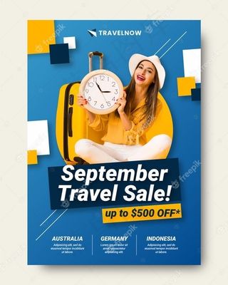 旅游促销宣传单,DM传单模板