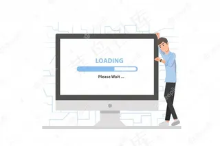 一个人在等装货