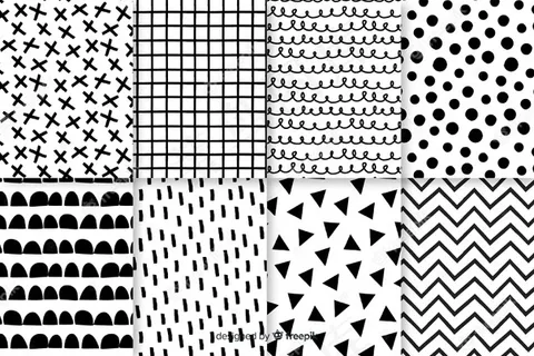 手工绘制抽象图案集合