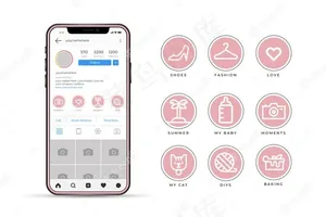 Instagram图标故事亮点