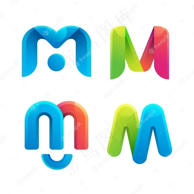 M标志系列eps,ai矢量模版下载