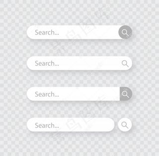 搜索栏，一组带阴影的搜索框