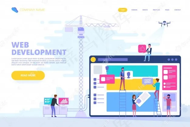 Web设计与应用程序开发概念eps,ai矢量模版下载