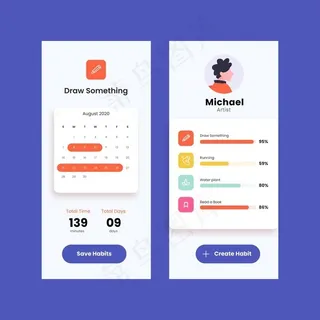 计划者目标和习惯移动跟踪应用程序
