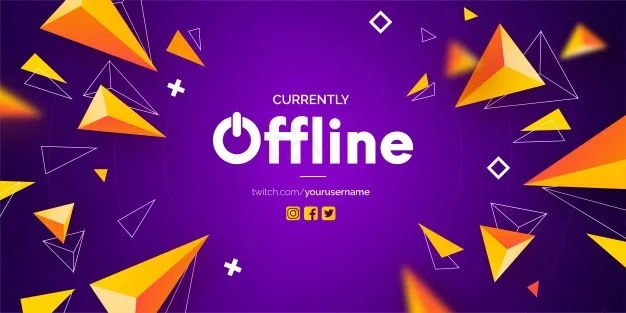 现代离线twitch横幅bannereps,ai矢量模版下载