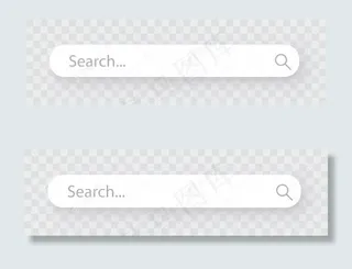 搜索栏，搜索框上有透明阴影。