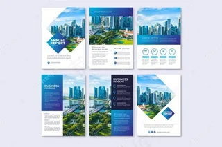 年报宣传册模板设计