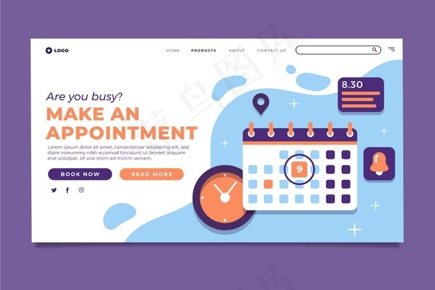 你在忙着预约登录页吗eps,ai矢量模版下载