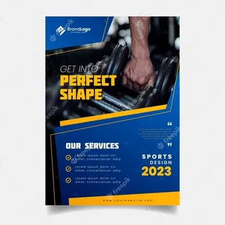 带有照片的运动宣传单,DM传单模板