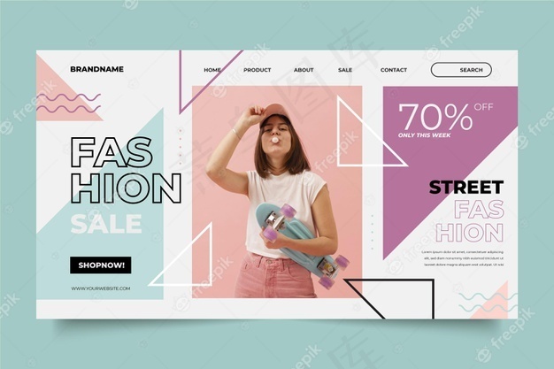 登录页时尚销售eps,ai矢量模版下载