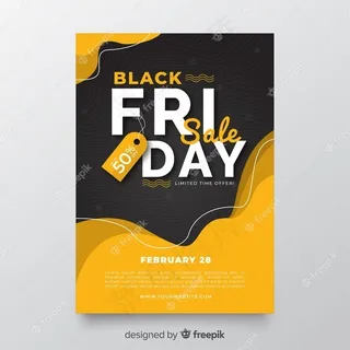 平面设计黑色星期五宣传单,DM传单