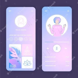 彩色冥想应用程序