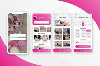 美容院预订应用程序
