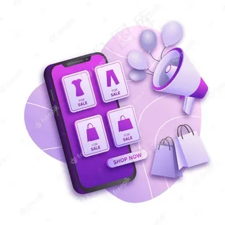 社交媒体营销手机概念