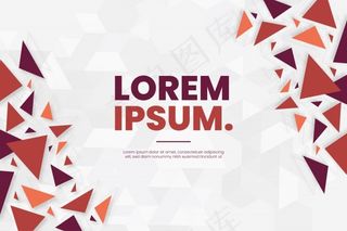 彩色多边形模板的现代背景